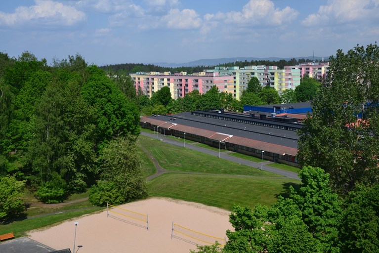 Beachvolley plan från ovan